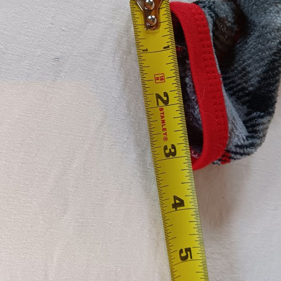 Dog Sweater Fleece Cozy Pet Clothing Black Gray Plaid Snowman Graphic NWOT - Picture 9 of 12